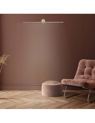 Luksusowy kinkiet łazienkowy LED Modern Slim w kolorze złotym, odporny na wilgoć, idealny do nowoczesnych wnętrz.