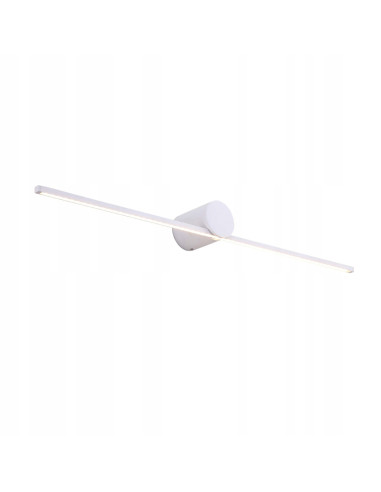 Nowoczesny Kinkiet Łazienkowy LED Slim L Biały 60 cm z Ciepłym Światłem IP44 - Light Prestige