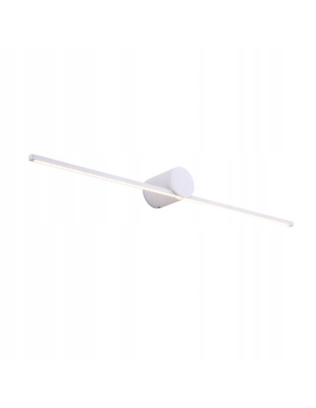 Nowoczesny Kinkiet Łazienkowy LED Slim L Biały 60 cm z Ciepłym Światłem IP44 - Light Prestige