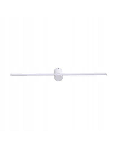 Nowoczesny Kinkiet Łazienkowy LED Slim L Biały 60 cm z Ciepłym Światłem IP44 - Light Prestige