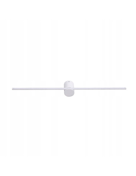 Nowoczesny Kinkiet Łazienkowy LED Slim L Biały 60 cm z Ciepłym Światłem IP44 - Light Prestige