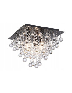 Plafon kryształowy Lancaster w kolorze grafitowym – luksusowe oświetlenie do nowoczesnych wnętrz