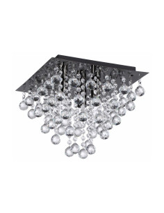 Plafon kryształowy Lancaster w kolorze grafitowym – luksusowe oświetlenie do nowoczesnych wnętrz 2