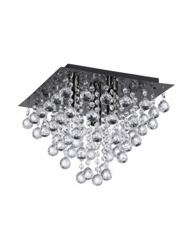 Plafon kryształowy Lancaster w kolorze grafitowym – luksusowe oświetlenie do nowoczesnych wnętrz