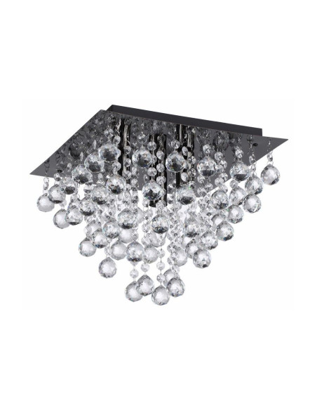 Plafon kryształowy Lancaster w kolorze grafitowym – luksusowe oświetlenie do nowoczesnych wnętrz