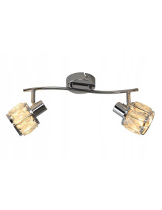 Plafon Crownie w srebrze z regulowanymi reflektorami – elegancja i funkcjonalność do każdego wnętrza