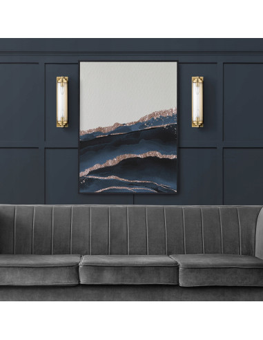 Kinkiet Lorenzo w kolorze złotym - nowoczesne oświetlenie ścienne do eleganckiego wnętrza