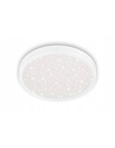 Plafon LED 24W z efektem gwiaździstego nieba - Nowoczesne oświetlenie sufitowe w kolorze białym do każdego wnętrza