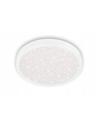 Plafon LED 24W z efektem gwiaździstego nieba - Nowoczesne oświetlenie sufitowe w kolorze białym do każdego wnętrza