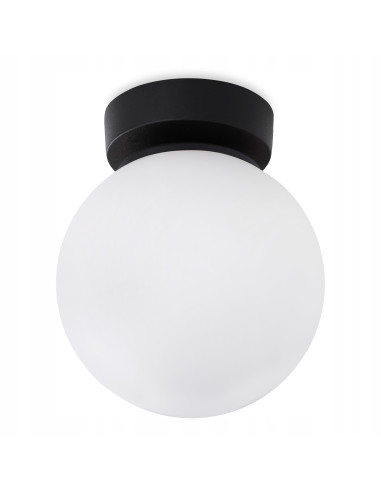 Plafon sufitowy ALTA Black - minimalistyczne oświetlenie E14, 15 cm, idealne do salonu i korytarza