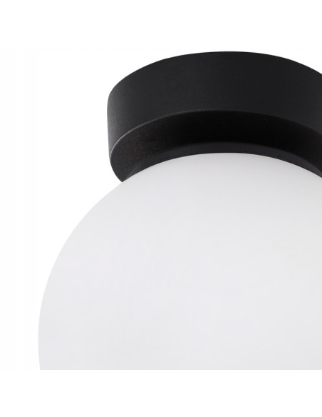 Plafon sufitowy ALTA Black - minimalistyczne oświetlenie E14, 15 cm, idealne do salonu i korytarza