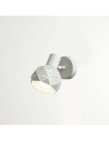 Kinkiet metalowy Reus w kolorze czarnym, idealny do sypialni i oświetlenia nocnego z funkcją ruchomego reflektora.