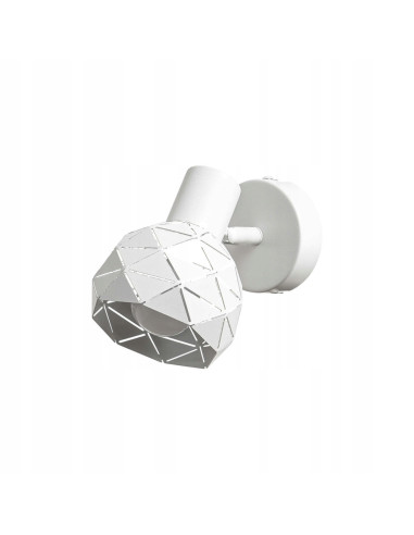 Kinkiet metalowy Reus w kolorze czarnym, idealny do sypialni i oświetlenia nocnego z funkcją ruchomego reflektora.