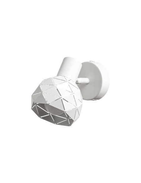 Kinkiet metalowy Reus w kolorze czarnym, idealny do sypialni i oświetlenia nocnego z funkcją ruchomego reflektora.