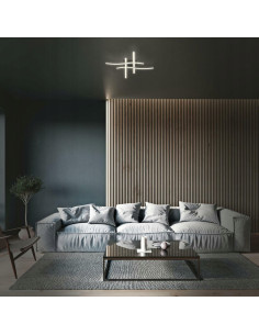 Plafon LED Briloner 47,5 cm czarny z 4 źródłami światła - nowoczesna lampa sufitowa do salonu i holu 2