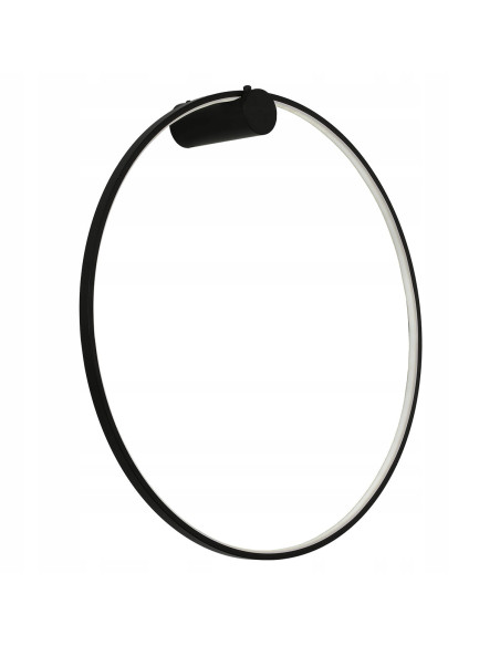 Nowoczesny kinkiet LED Mirror w kolorze czarnym, 90 cm, ciepła barwa, idealny do oświetlenia luster w łazience.