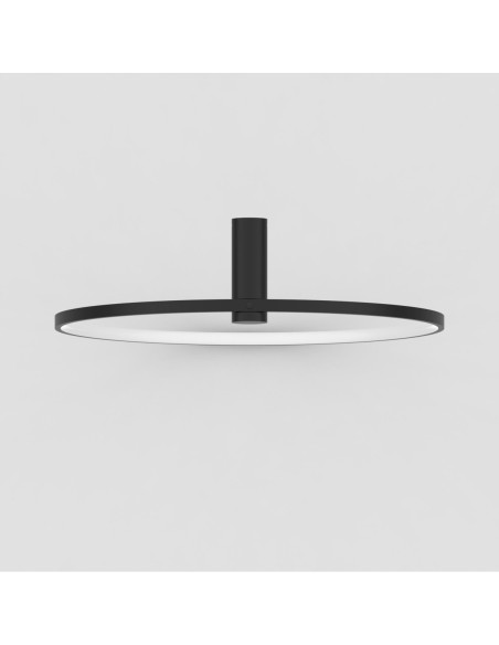 Nowoczesny kinkiet LED Mirror w kształcie koła, czarny, IP44 do łazienki, oświetlenie 2100 lumenów z ciepłym światłem