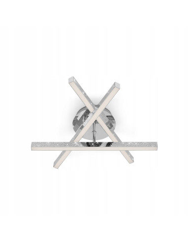 Nowoczesny Plafon LED Srebrny 40x11,2 cm z Zintegrowanym Źródłem Światła do Kuchni i Salonów - Outlet NS-Lighting