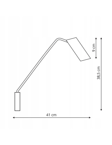 Nowoczesny kinkiet Futuro w kolorze czarno-złotym z regulowanym wysięgnikiem GU10 - eleganckie oświetlenie do wnętrz