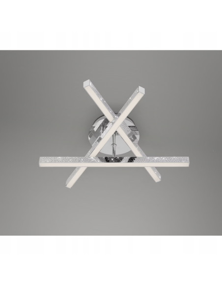 Nowoczesny Plafon LED Srebrny 40x11,2 cm z Zintegrowanym Źródłem Światła do Kuchni i Salonów - Outlet NS-Lighting