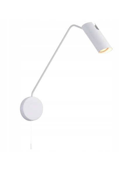 Kinkiet Futuro Biały z Regulowanym Wysięgnikiem - Nowoczesne Oświetlenie Do Minimalistycznych Wnętrz