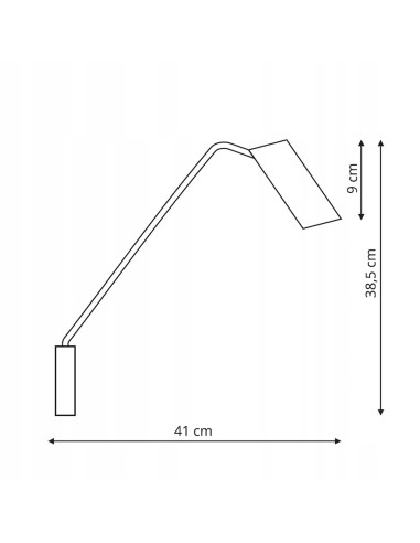 Kinkiet Futuro Biały z Regulowanym Wysięgnikiem - Nowoczesne Oświetlenie Do Minimalistycznych Wnętrz