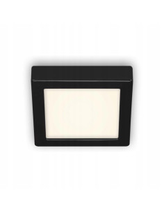 Plafon LED Briloner 12W kwadratowy 17x3,2 cm czarny - nowoczesne oświetlenie do korytarzy i wnętrz