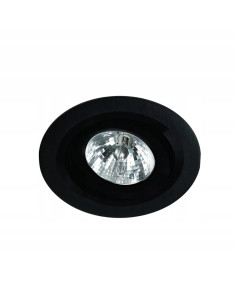 Lampa sufitowa Puro Nero - minimalistyczny plafon LED w czarnym macie do jadalni i przestrzeni publicznych