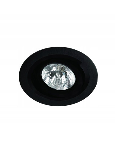 Lampa sufitowa Puro Nero - minimalistyczny plafon LED w czarnym macie do jadalni i przestrzeni publicznych