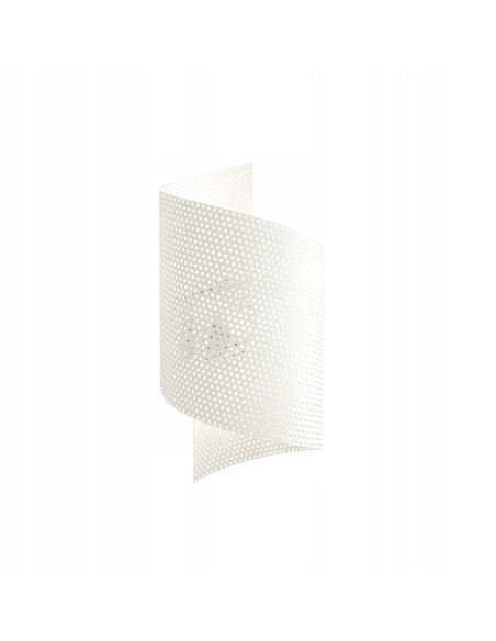 Nowoczesny spiralny klosz oświetleniowy do przedpokoju i klatki schodowej w kolorze białym - elegancka dekoracja wnętrz