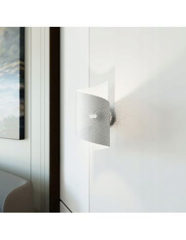 Nowoczesny spiralny klosz oświetleniowy do przedpokoju i klatki schodowej w kolorze białym - elegancka dekoracja wnętrz