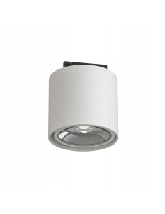 Lampa sufitowa Neo Bianco - Okrągły plafon GU10 z chromowanym akcentem, nowoczesny design dla stylowych wnętrz.