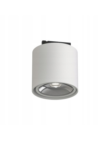 Lampa sufitowa Neo Bianco - Okrągły plafon GU10 z chromowanym akcentem, nowoczesny design dla stylowych wnętrz.