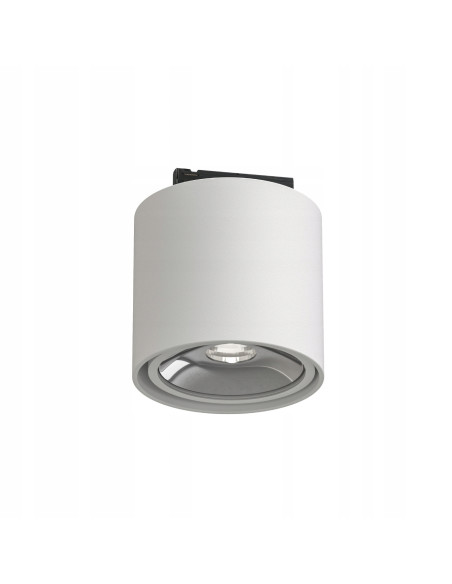 Lampa sufitowa Neo Bianco - Okrągły plafon GU10 z chromowanym akcentem, nowoczesny design dla stylowych wnętrz.