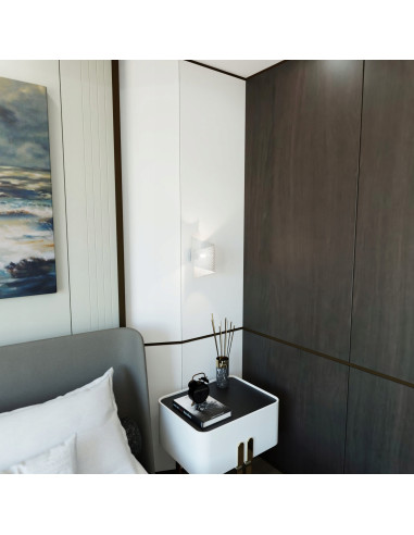 Nowoczesny spiralny klosz oświetleniowy do przedpokoju i klatki schodowej w kolorze białym - elegancka dekoracja wnętrz