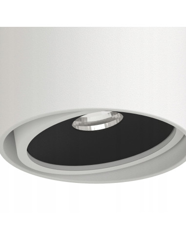 Lampa sufitowa Neo Bianco Mobile Track - nowoczesny plafon biały z czarnymi detalami, idealny do eleganckich wnętrz.