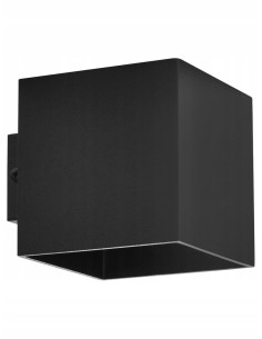 Kinkiet Cube w kolorze czarnym - nowoczesne oświetlenie ścienne do korytarzy i klatek schodowych, minimalistyczny design.