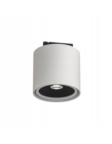 Lampa sufitowa Neo Bianco Mobile Track - nowoczesny plafon biały z czarnymi detalami, idealny do eleganckich wnętrz.