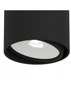 Plafon sufitowy Neo Nero Mobile Track z białym pierścieniem - nowoczesna lampa Orlicki Design do wnętrz 2