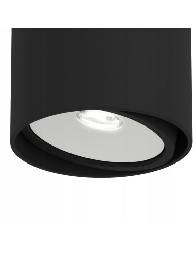 Plafon sufitowy Neo Nero Mobile Track z białym pierścieniem - nowoczesna lampa Orlicki Design do wnętrz