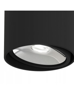 Plafon sufitowy Neo Nero Mobile Track, czarny mat, chromowane detale, GU10, Orlicki Design 2