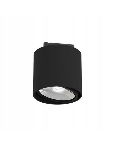 Plafon sufitowy Neo Nero Mobile Track, czarny mat, chromowane detale, GU10, Orlicki Design