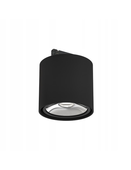 Plafon sufitowy Neo Nero Mobile Track, czarny mat, chromowane detale, GU10, Orlicki Design