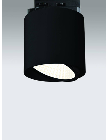 Plafon sufitowy Neo Nero Mobile Track, czarny mat, chromowane detale, GU10, Orlicki Design