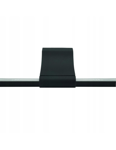 Nowoczesny kinkiet LED AVIORA czarny, wodoodporny, 12W, 1160 lumenów - stylowe oświetlenie do łazienki nad lustro