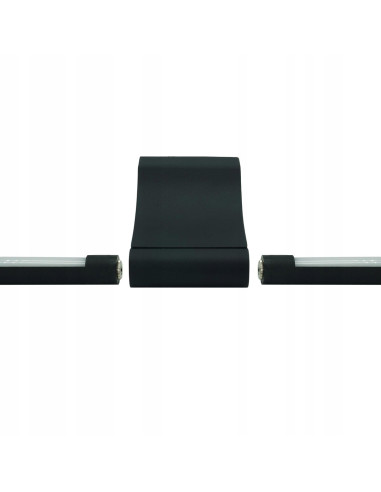 Nowoczesny kinkiet LED AVIORA czarny, wodoodporny, 12W, 1160 lumenów - stylowe oświetlenie do łazienki nad lustro