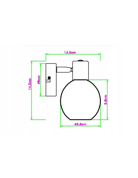 Kinkiet Cortez - czarny z mlecznym kloszem, nowoczesne oświetlenie ścienne do sypialni, elegancki design, regulowane.