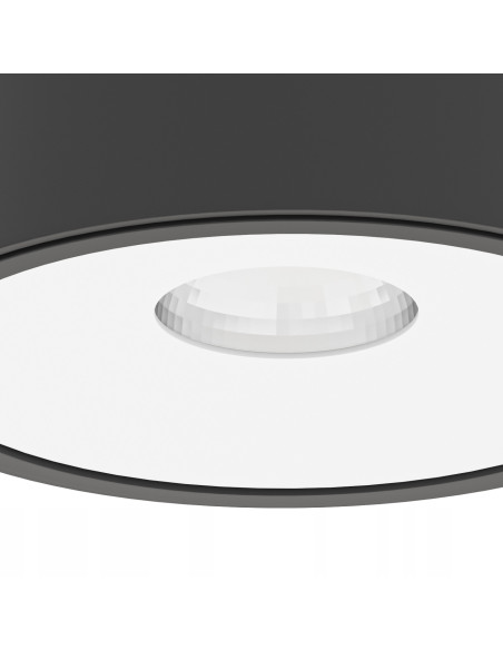 Oprawa natynkowa Neo Nero Slim LED czarna z białym pierścieniem - nowoczesne oświetlenie do każdego wnętrza