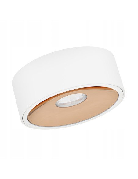 Lampa Plafonowa LED Neo Bianco Slim z Złotym Akcentem - Nowoczesny Okrągły Design do Twojego Wnętrza