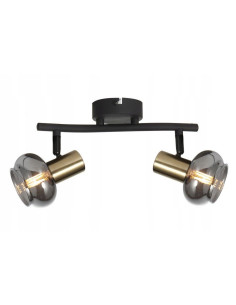 Lampa wisząca Lauree z eleganckimi szklanymi kloszami w kolorze czarnym, złotym lub żółtym do nowoczesnych wnętrz